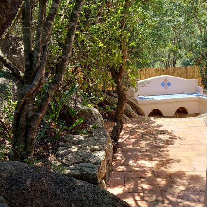 Le Querce Costa Smeralda panca giardino